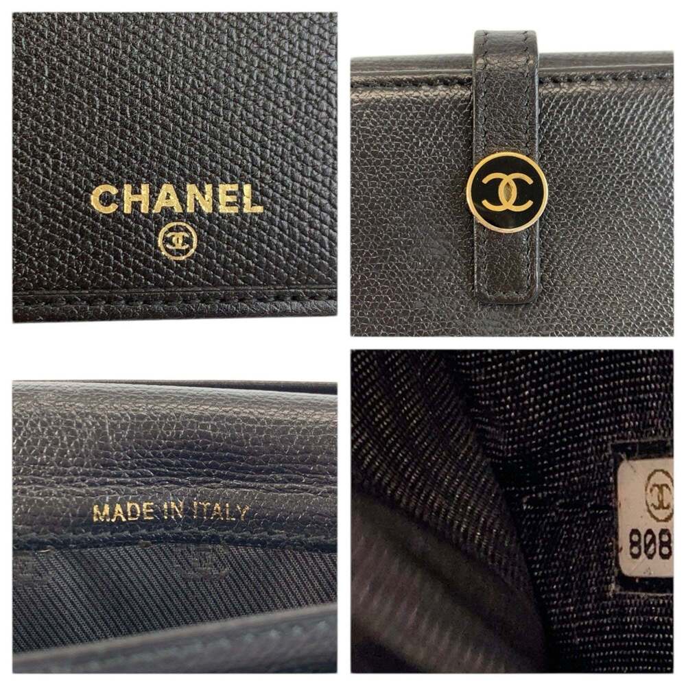 CHANEL Authentic Black Leather Wallet - Picture 3 of 10